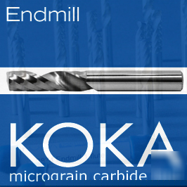 2874 / koka endmill 1-fl - 6.0 acrylic/woodwork