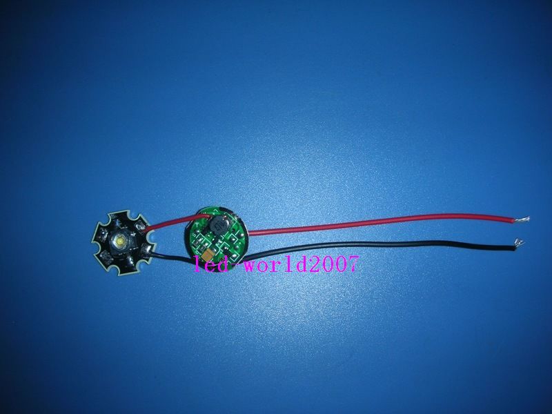 5X 3W blue high power led light + 5X 3V-9V driver diy