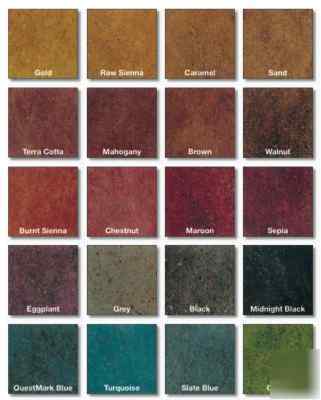 6 oz. mahogany concrete color dye for cement, stain