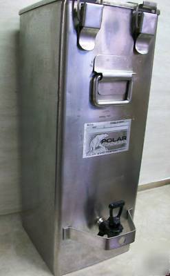 All stainless hot cold beverage transport dispenser