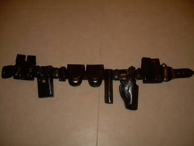 Bianchi complete leather belt system beretta 92/96 fs 