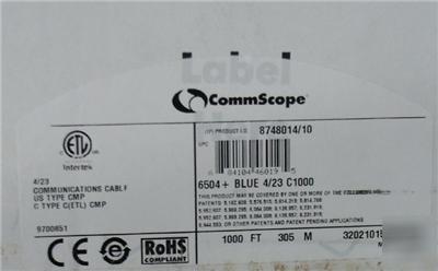 Commscope 6504+ cat 6 high-speed voice/video/data cable