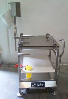 Deli buddy face to face / meat slicer equipment stand 