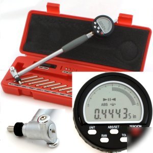 Electronic digital cylinder hole bore gauge gage .0002