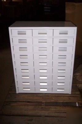 Hobart 27 drawer medical prep office organizer cabinet