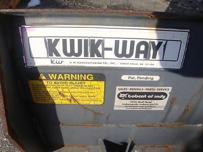 Kwik-way bobcat skid steer