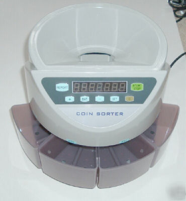 New c-100 coin counter and sorter brand with warranty