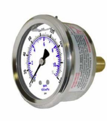 New liquid filled air pressure gauge 2.5