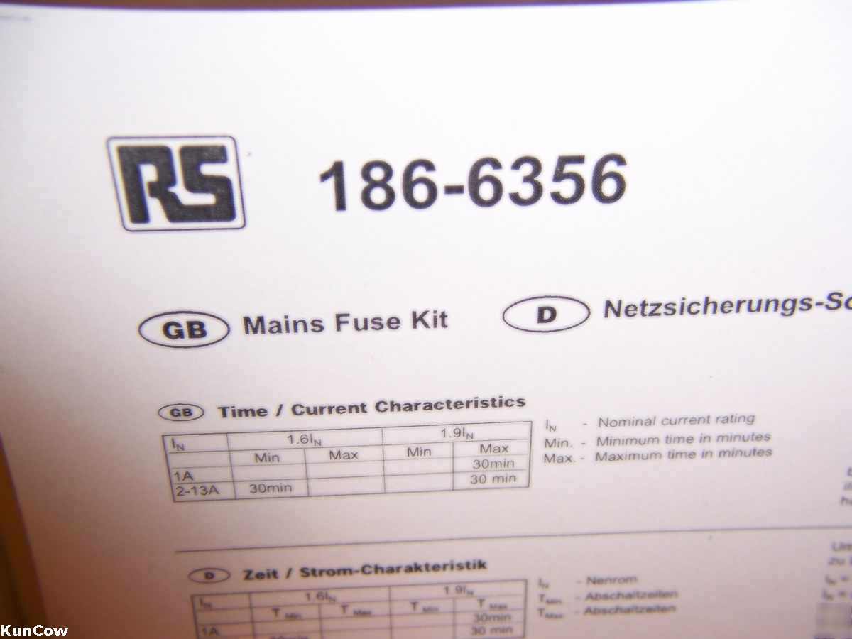 New rs mains fuse kit import british car? uk fuses