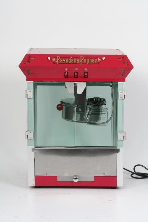 Red pasadena 8 ounce bar style antique popcorn machine