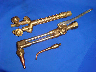  victor cutting torch CA1050 & handle mixer 315FC & tip