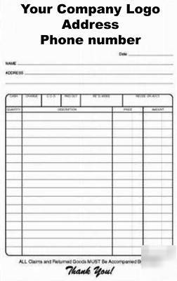 2-part carbonless ncr forms - invoices - sales receipts