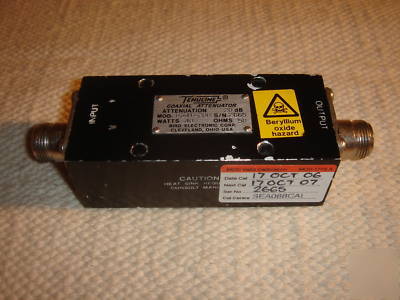 Bird tenuline 20DB 40WATT 50OHM attenuator 8341-200