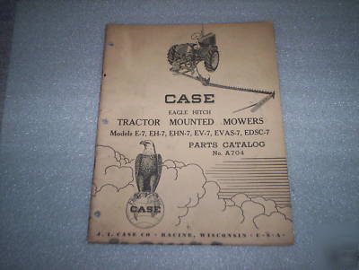 Case e-7 eh-7 ehn-7 ev-7 evas-7 edsc-7 parts catalog 