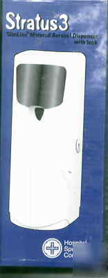 Hospeco STRATUS3 metered aerosol dispenser w/lock 