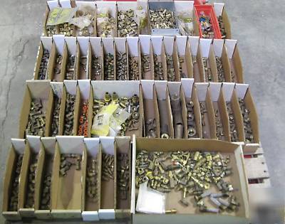 Large lot brass fitting & connector assortment 500+ lbs