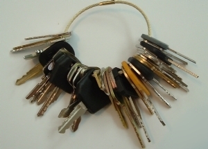 New 33 keys - heavy construction equipment key set - 