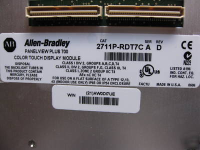 New allen bradley panelview plus 700 2711P-T7C4D2, 