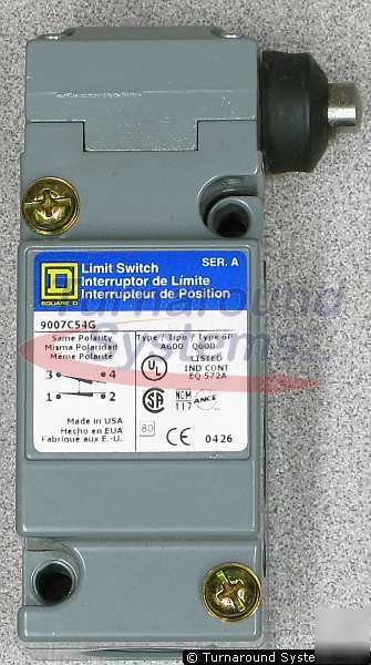 New square d 9007C54G heavy duty limit switches, 