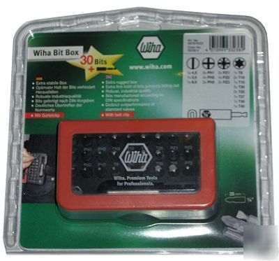Wiha 31PC bit box with magnetic holder and belt clip
