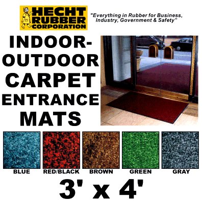 3' x 4' indoor/outdoor carpet entrance mat