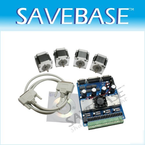 4 axis TB6560 driver+NEMA23 stepper motor 1.3NM cnc kit