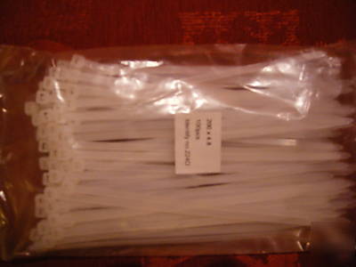 Cable ties white 200MMX 4.8 mm
