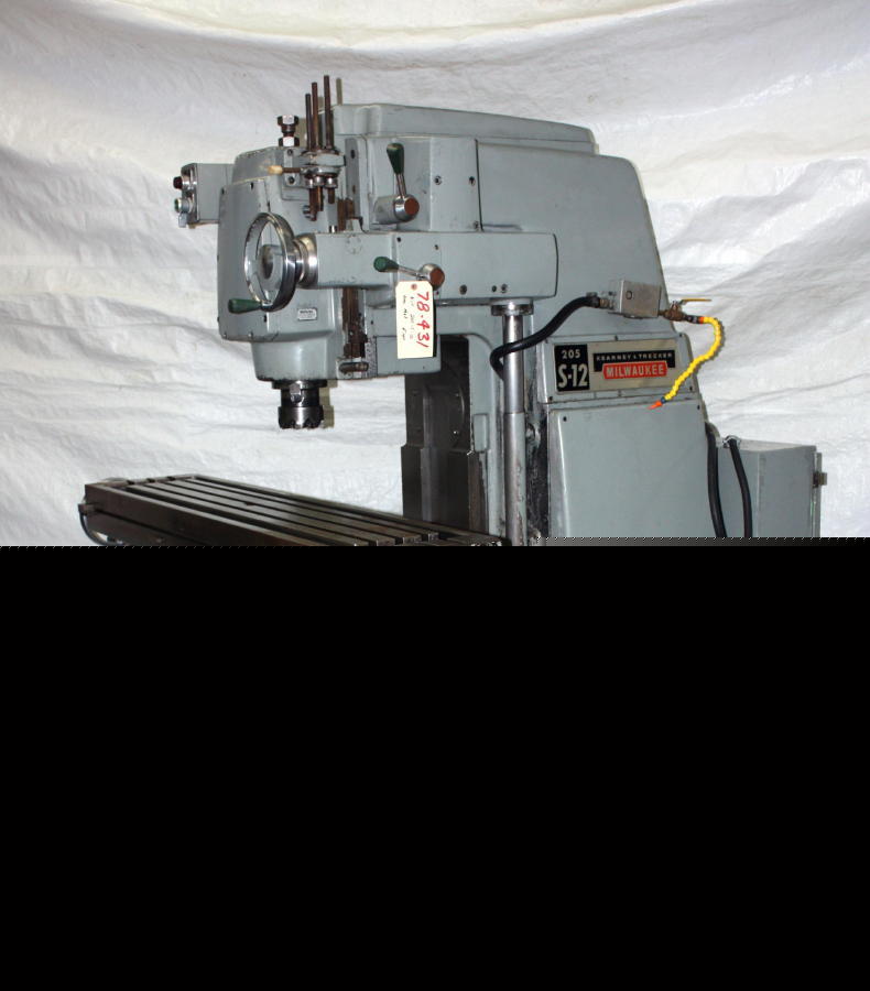 Kearney & trecker vertical mill model 205-s-12