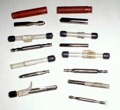 Mixed lot end mills (8) very good cond. machinist