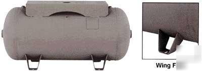 New 200 gallon horizontal air tank/receiver w/topplate 