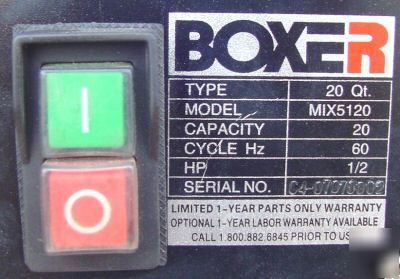 New boxer 20 qt mixer w/ paddle hook whip meat grinder