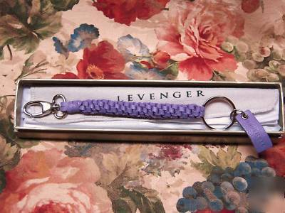 New levenger ~ pocquettes lanyard key chain ~ lilac ~ 