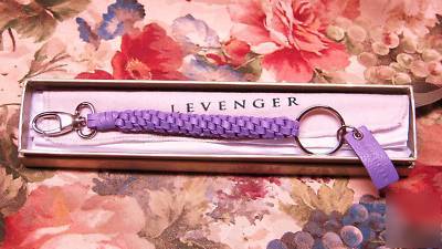 New levenger ~ pocquettes lanyard key chain ~ lilac ~ 