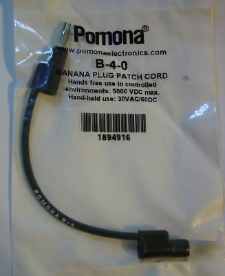 Pomona b-4-0 banana plug patch cord