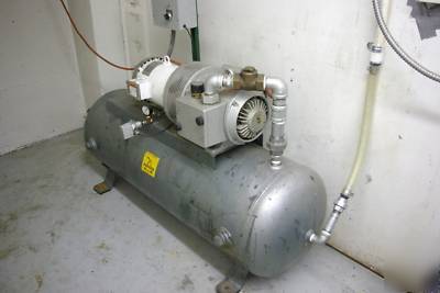 Vacuum pump high vacuum w/tank rietschle