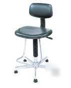 Black pneumatic production stool - nex-PS17BK - PS17BK