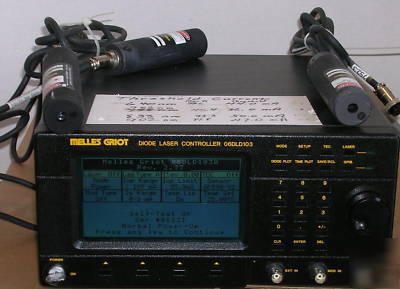 Melles griot 06DLD103 diode laser controller w/3 lasers