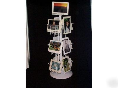 New 12 pkt v&h greeting card display spinner rack 5X7 