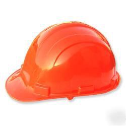 New 4 pc lot orange construction safety hard hats 