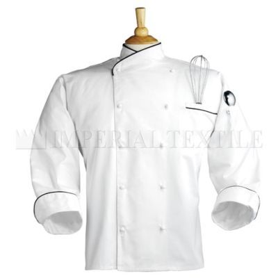 New nwt san marco chef coat white w black trim large 