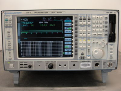 R&s ESIB40 emi test receiver 20 hz - 40 ghz w/ options