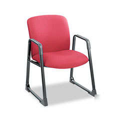 Safco guest chair 26X2834X36 black frame burgundy