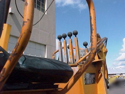 1980 clark 35C wheel loader with backhoe attachment