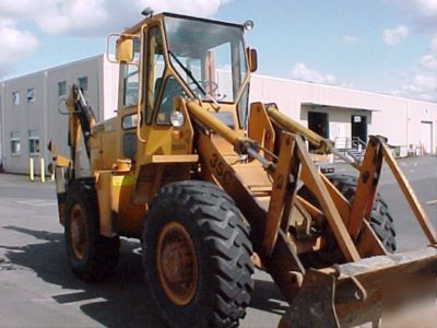 1980 clark 35C wheel loader with backhoe attachment