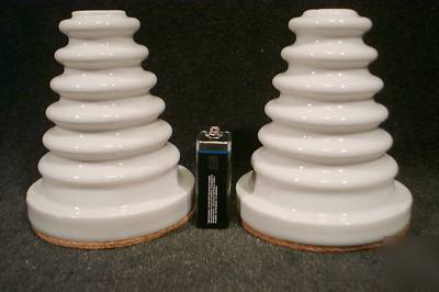 2 hh smith 9554 large ceramic stand-offs bee hive tesla