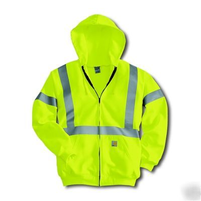 Carhartt K260 xl tall high vis hood safety green xlt