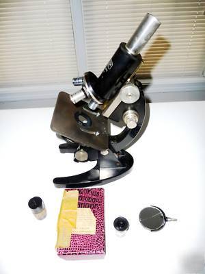 Carl zeiss jena microscope - vintage â€“ very clean