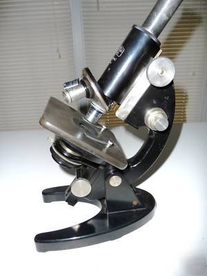 Carl zeiss jena microscope - vintage â€“ very clean