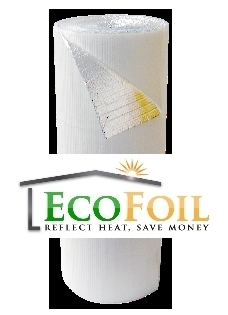 Ecofoil white/foil bubble insulation 4'X75' (300SF)
