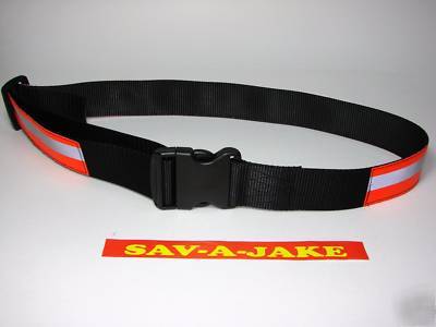 Firefighter reflective utility belt sav-a-jake orange